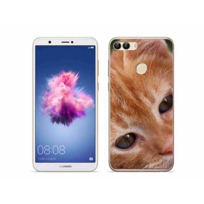 Gelové pouzdro mmCase na mobil Huawei P Smart - zrzavé kotě