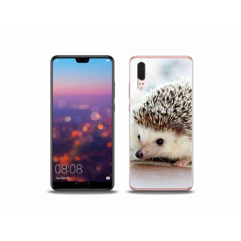 Gelové pouzdro mmCase na mobil Huawei P20 - ježek