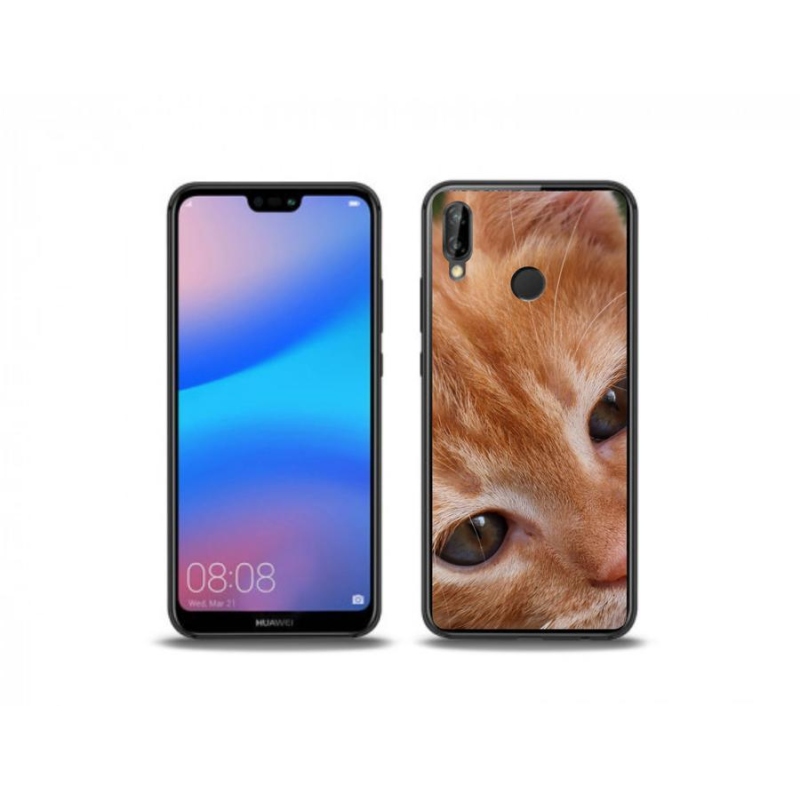Gelové pouzdro mmCase na mobil Huawei P20 Lite - zrzavé kotě