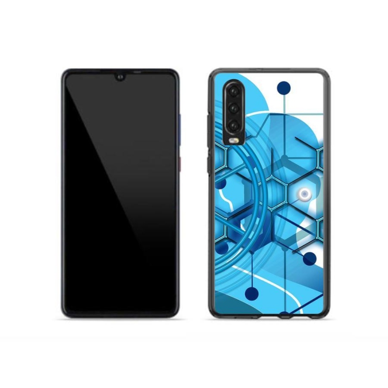 Gelové pouzdro mmCase na mobil Huawei P30 - abstraktní vzor 2