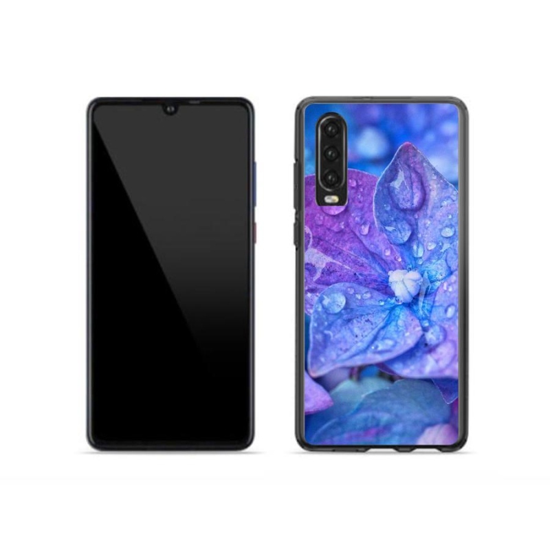 Gelové pouzdro mmCase na mobil Huawei P30 - fialový květ