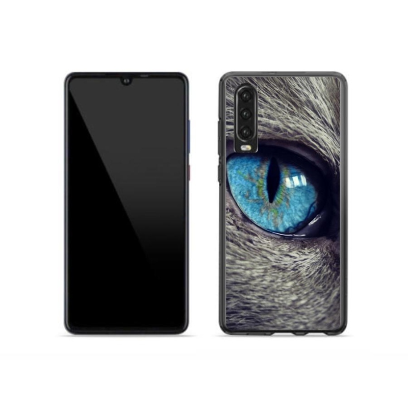Gelové pouzdro mmCase na mobil Huawei P30 - modré kočičí oko