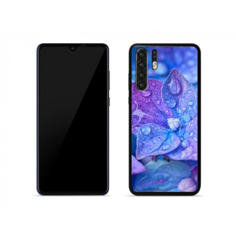 Gelové pouzdro mmCase na mobil Huawei P30 Pro - fialový květ