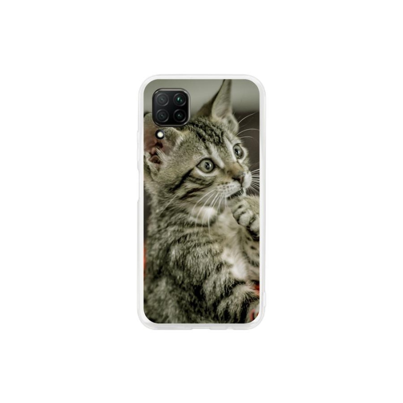 Gelové pouzdro mmCase na mobil Huawei P40 Lite - roztomilá kočka