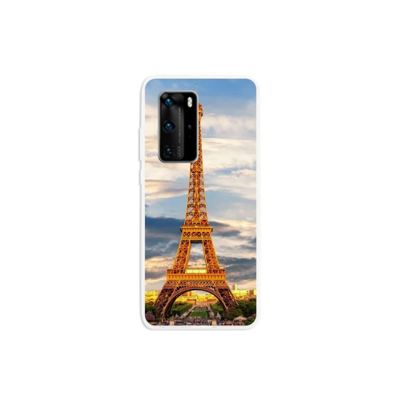 Gelové pouzdro mmCase na mobil Huawei P40 Pro - Eiffelova věž 3