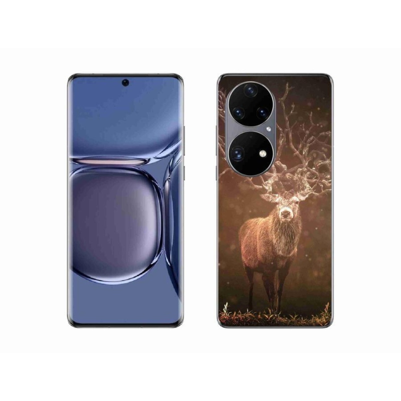 Gelové pouzdro mmCase na mobil Huawei P50 Pro - jelen v záři