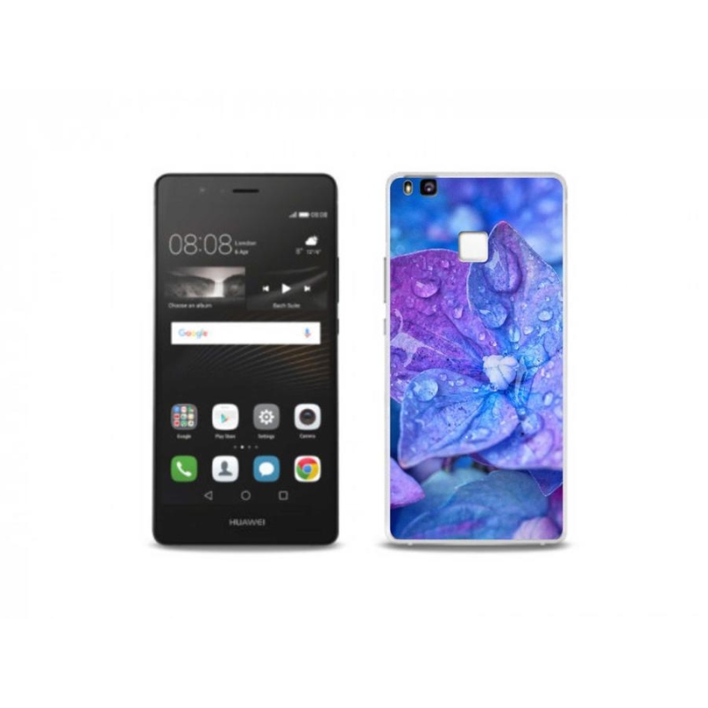 Gelové pouzdro mmCase na mobil Huawei P9 Lite - fialový květ
