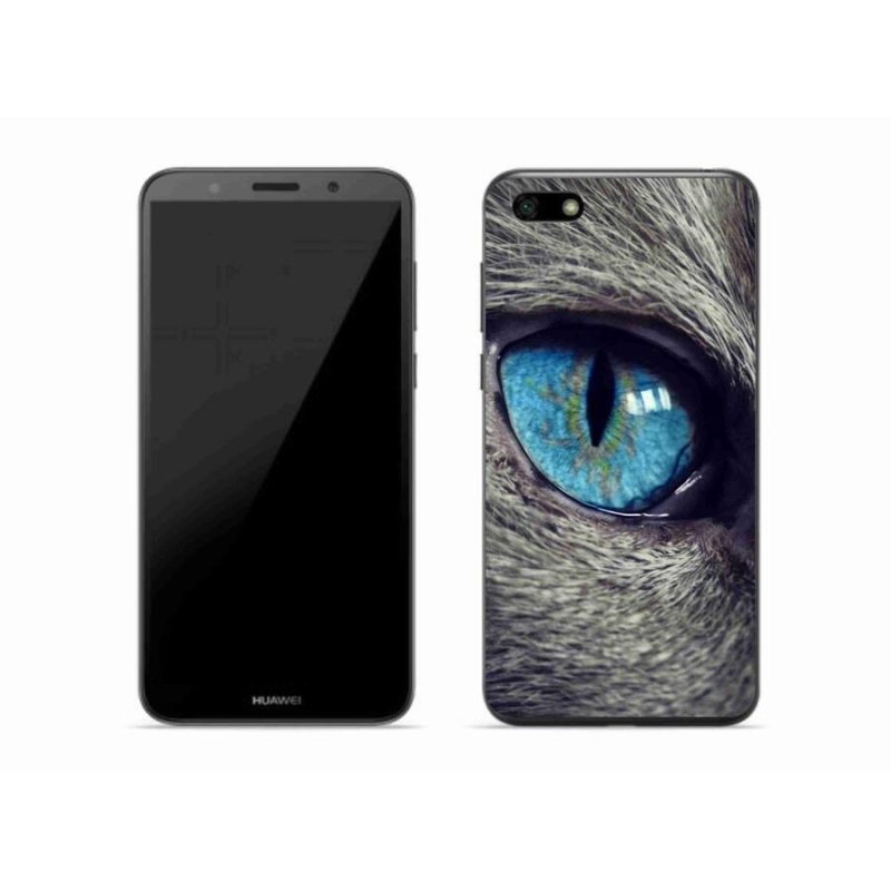 Gelové pouzdro mmCase na mobil Huawei Y5 (2018) - modré kočičí oko