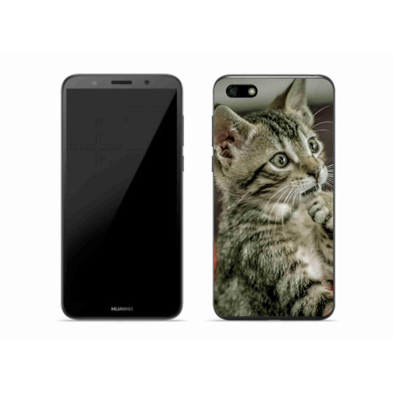 Gelové pouzdro mmCase na mobil Huawei Y5 (2018) - roztomilá kočka