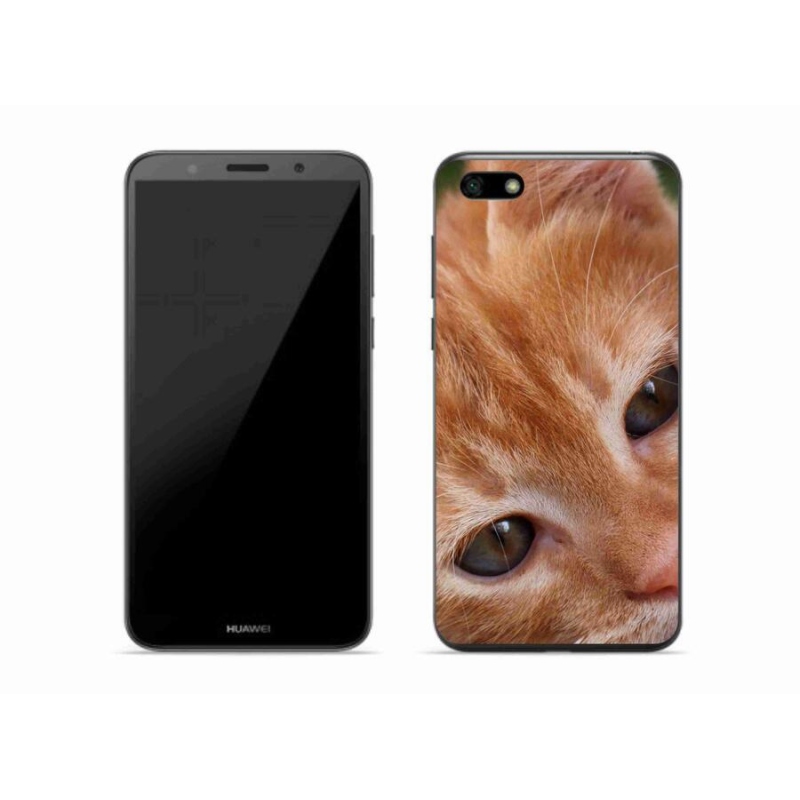 Gelové pouzdro mmCase na mobil Huawei Y5 (2018) - zrzavé kotě