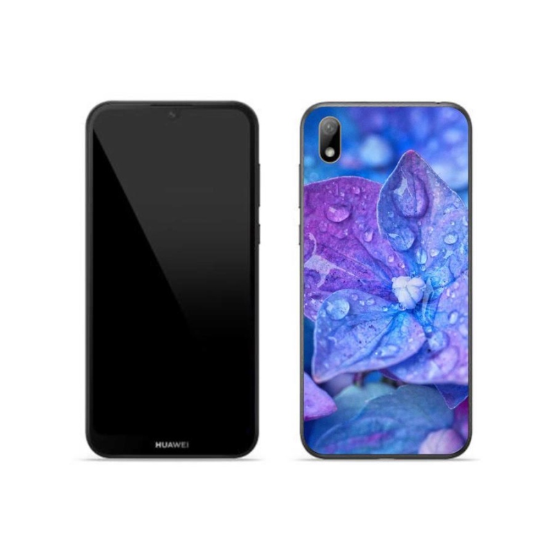 Gelové pouzdro mmCase na mobil Huawei Y5 (2019) - fialový květ