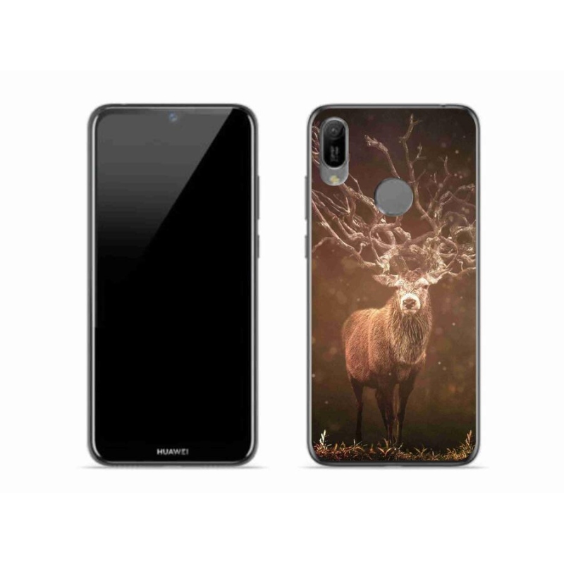 Gelové pouzdro mmCase na mobil Huawei Y6 (2019) - jelen v záři