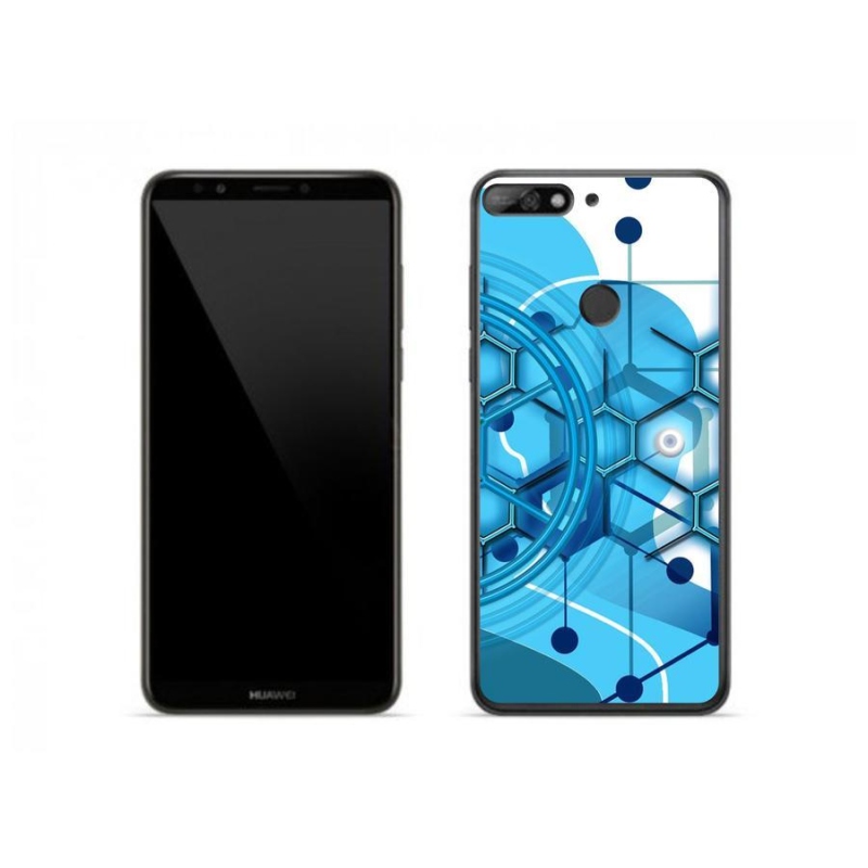 Gelové pouzdro mmCase na mobil Huawei Y7 (2018) - abstraktní vzor 2
