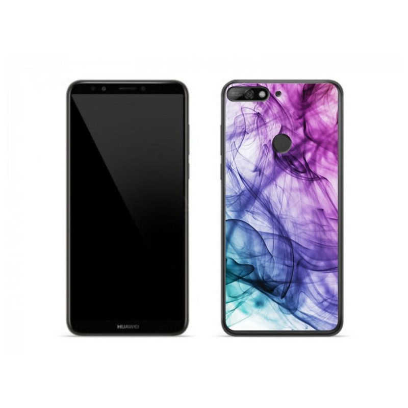 Gelové pouzdro mmCase na mobil Huawei Y7 (2018) - abstraktní vzor