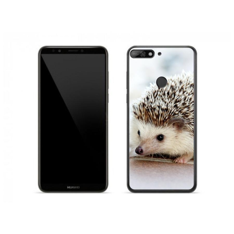 Gelové pouzdro mmCase na mobil Huawei Y7 (2018) - ježek