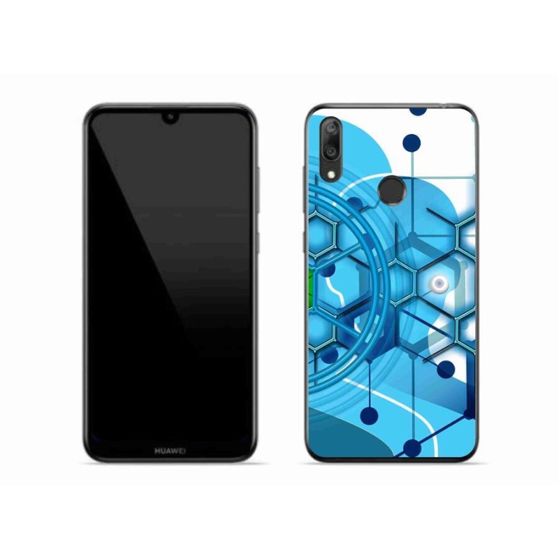 Gelové pouzdro mmCase na mobil Huawei Y7 (2019) - abstraktní vzor 2