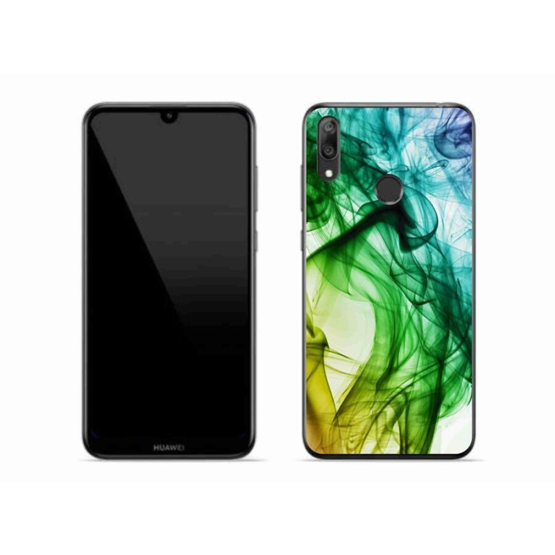 Gelové pouzdro mmCase na mobil Huawei Y7 (2019) - abstraktní vzor 3