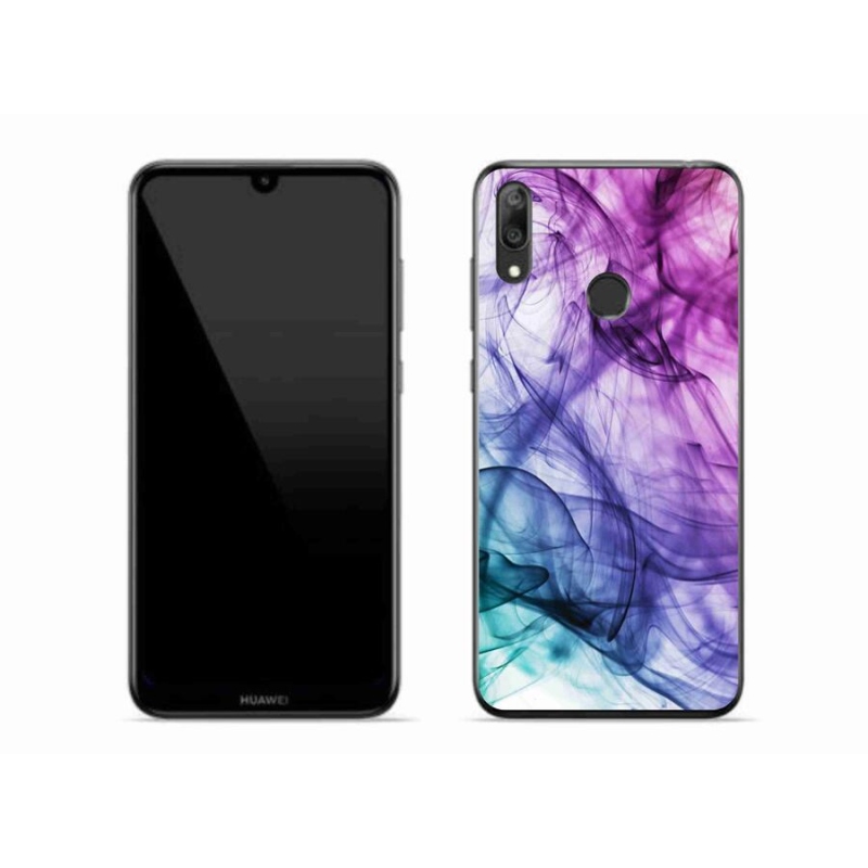 Gelové pouzdro mmCase na mobil Huawei Y7 (2019) - abstraktní vzor