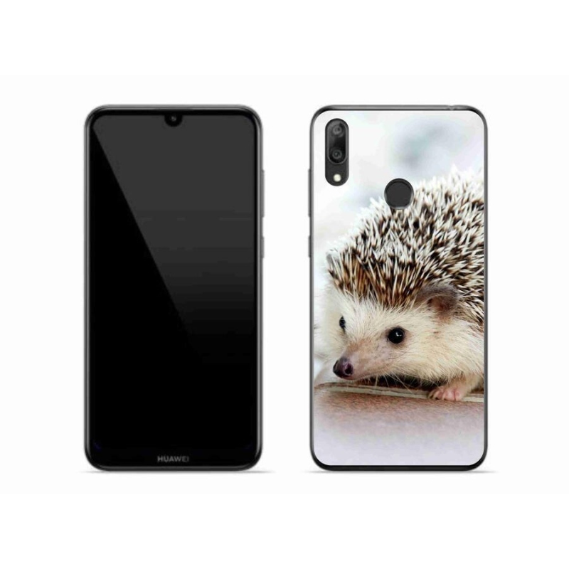 Gelové pouzdro mmCase na mobil Huawei Y7 (2019) - ježek