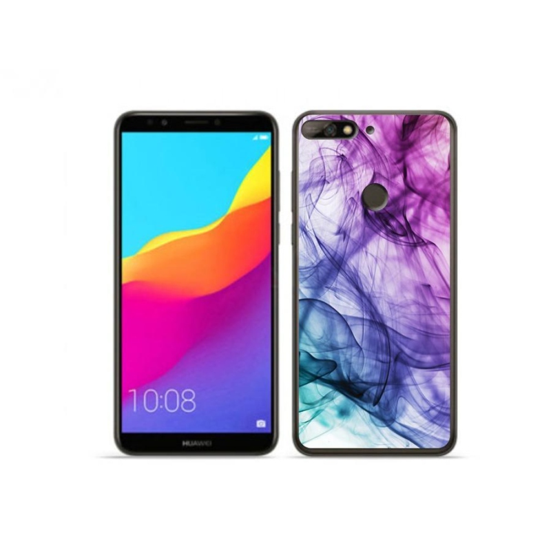 Gelové pouzdro mmCase na mobil Huawei Y7 Prime (2018) - abstraktní vzor