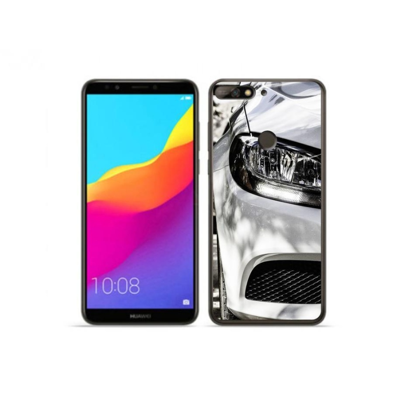 Gelové pouzdro mmCase na mobil Huawei Y7 Prime (2018) - auto