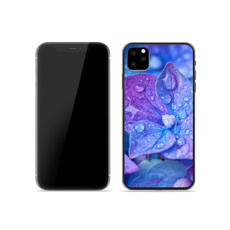 Gelové pouzdro mmCase na mobil iPhone 11 Pro - fialový květ