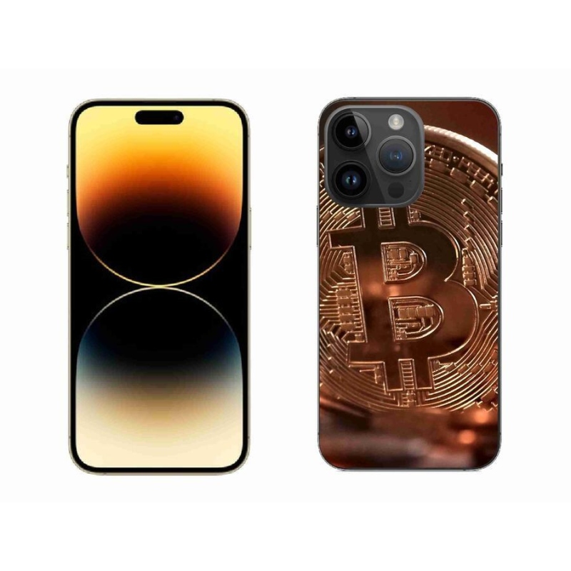 Gelové pouzdro mmCase na mobil iPhone 14 Pro Max 6.7 - bitcoin