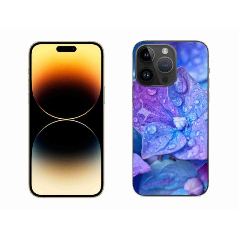 Gelové pouzdro mmCase na mobil iPhone 14 Pro Max 6.7 - fialový květ