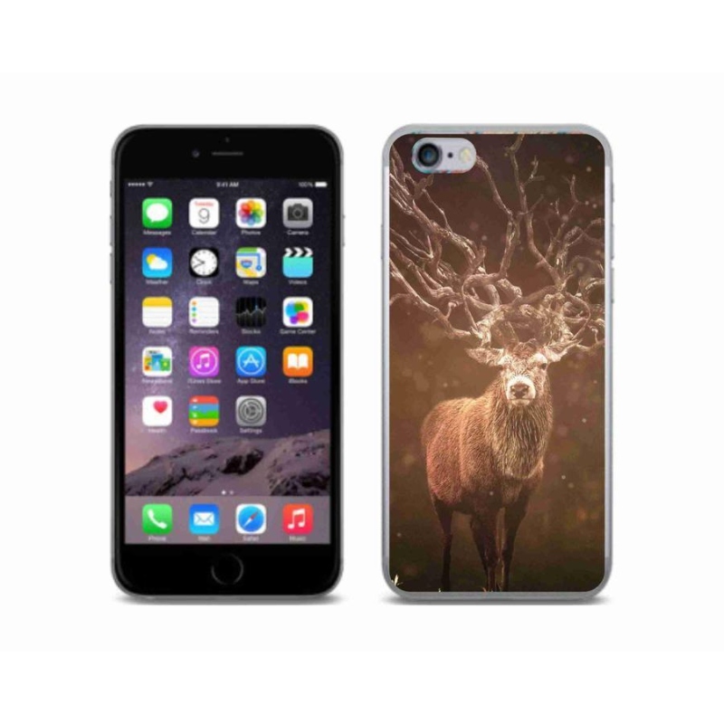 Gelové pouzdro mmCase na mobil iPhone 6/6S - jelen v záři