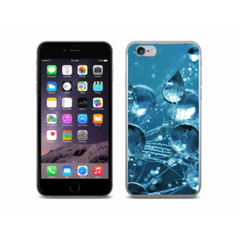 Gelové pouzdro mmCase na mobil iPhone 6/6S - kapky vody
