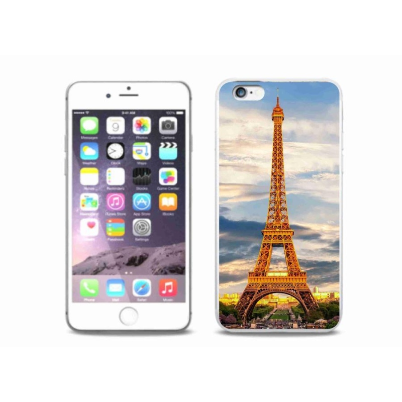 Gelové pouzdro mmCase na mobil iPhone 6/6S Plus - eiffelova věž 3