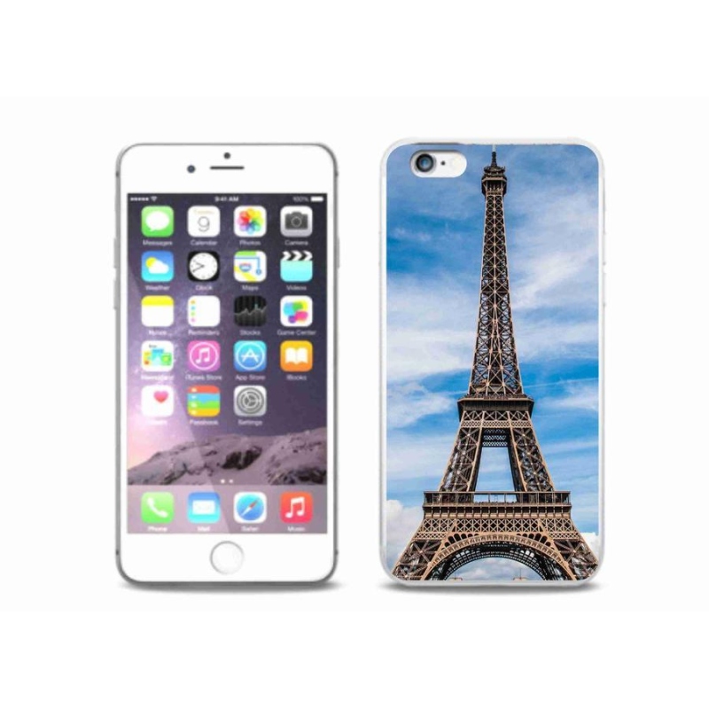 Gelové pouzdro mmCase na mobil iPhone 6/6S Plus - eiffelova věž 4