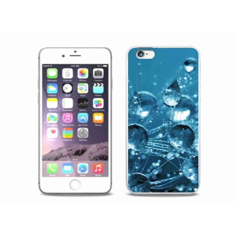 Gelové pouzdro mmCase na mobil iPhone 6/6S Plus - kapky vody