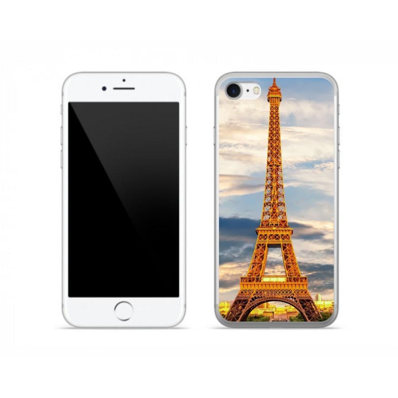 Gelové pouzdro mmCase na mobil iPhone 7 - eiffelova věž 3