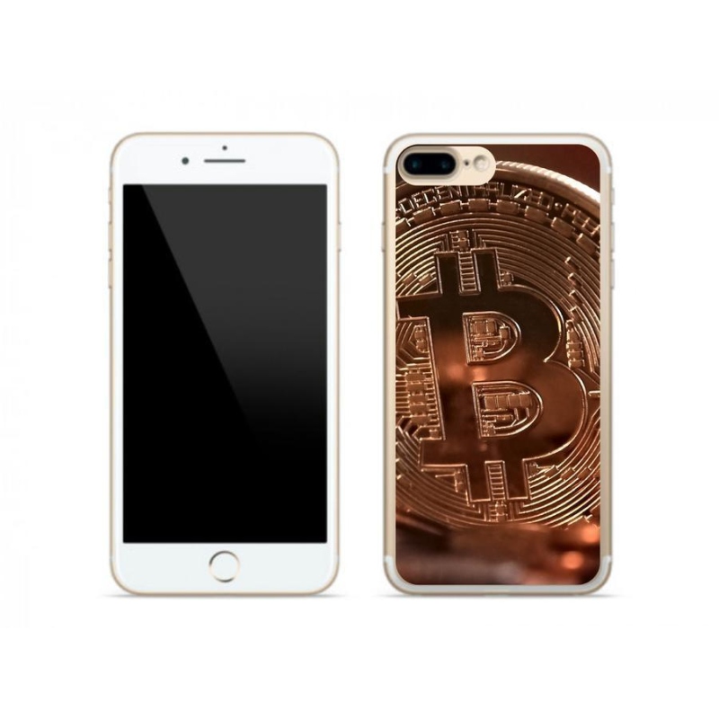 Gelové pouzdro mmCase na mobil iPhone 8 Plus - bitcoin