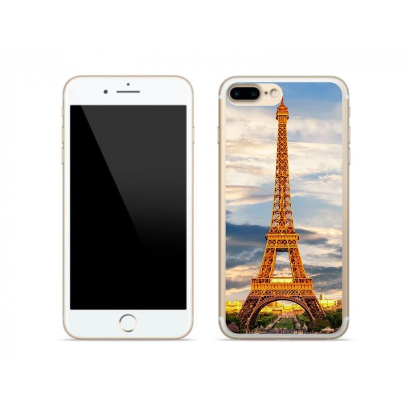 Gelové pouzdro mmCase na mobil iPhone 8 Plus - eiffelova věž 3