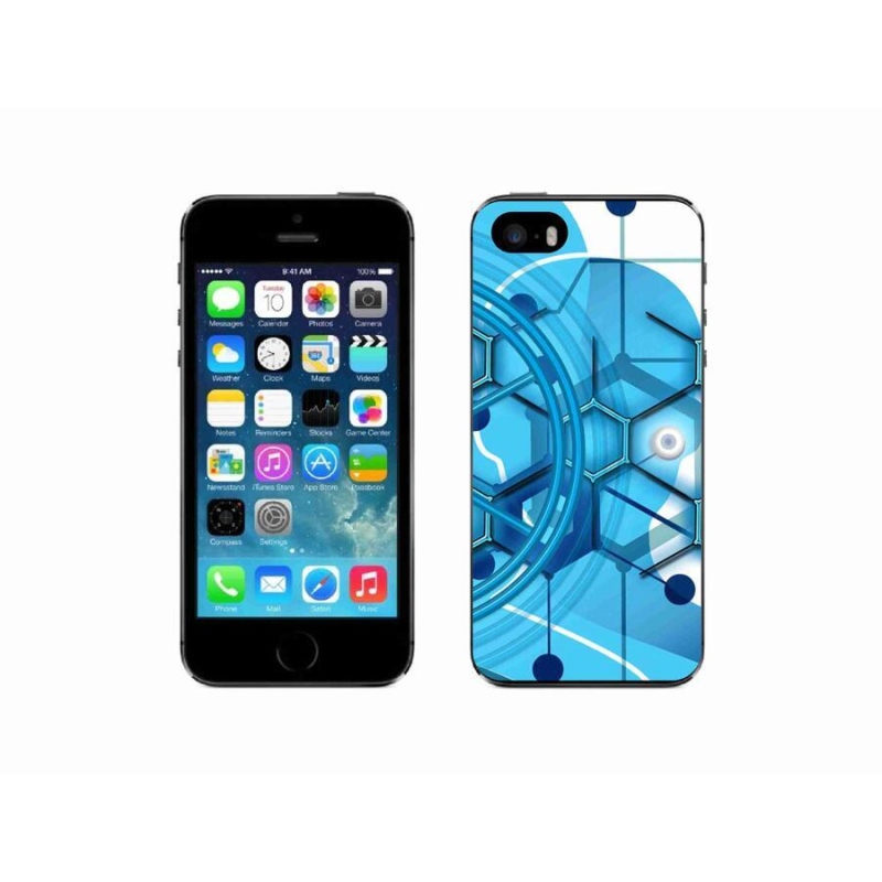 Gelové pouzdro mmCase na mobil iPhone SE (2016) - abstraktní vzor 2