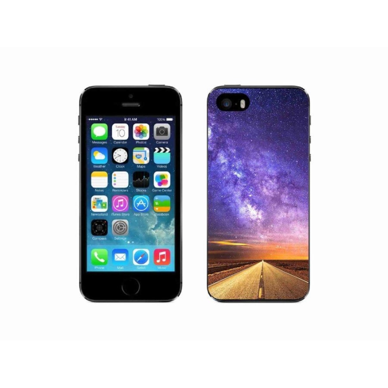 Gelové pouzdro mmCase na mobil iPhone SE (2016) - americká silnice