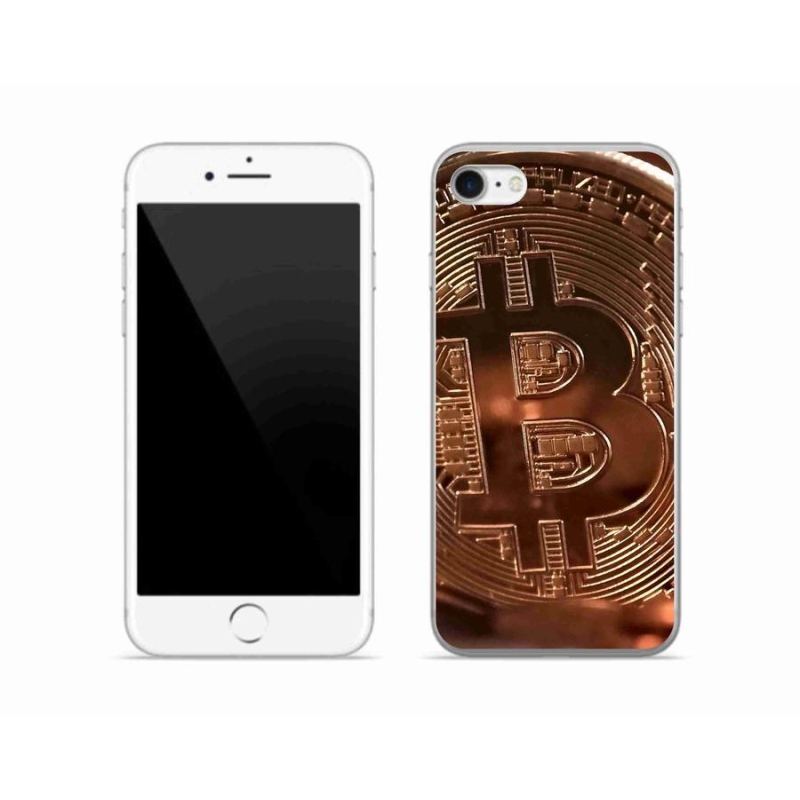 Gelové pouzdro mmCase na mobil iPhone SE (2020) - bitcoin
