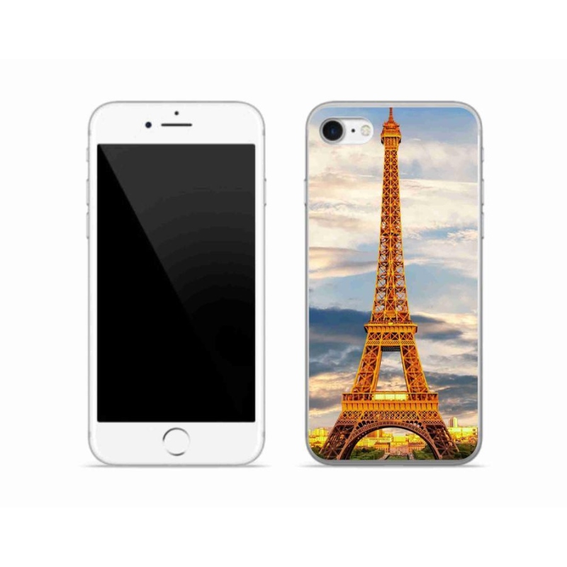 Gelové pouzdro mmCase na mobil iPhone SE (2020) - eiffelova věž 3