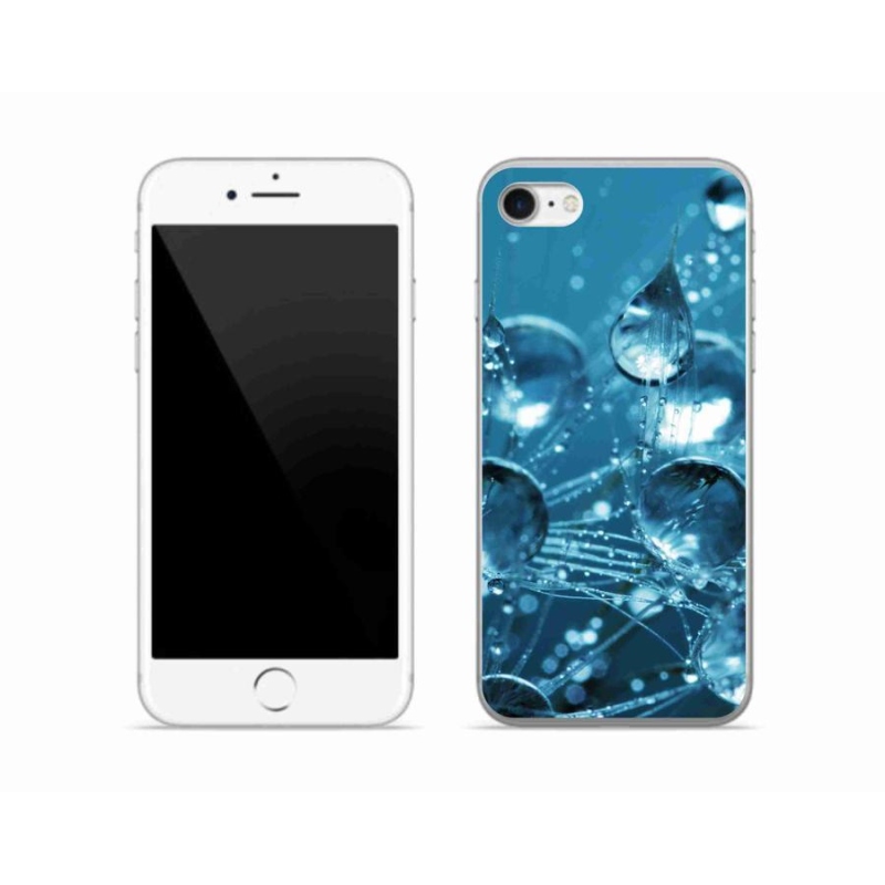 Gelové pouzdro mmCase na mobil iPhone SE (2020) - kapky vody