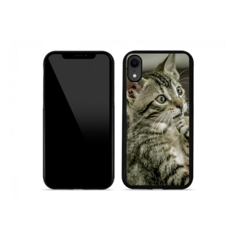 Gelové pouzdro mmCase na mobil iPhone XR - roztomilá kočka