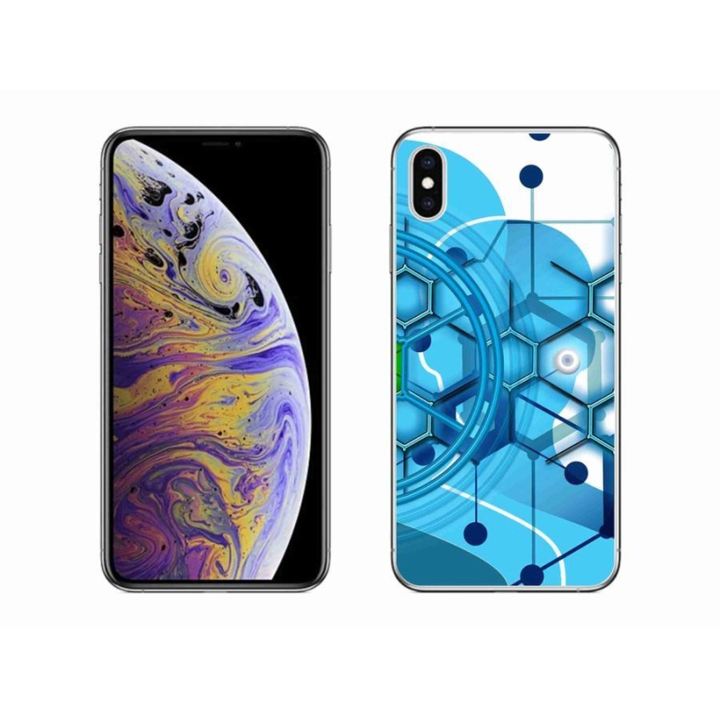 Gelové pouzdro mmCase na mobil iPhone XS Max - abstraktní vzor 2