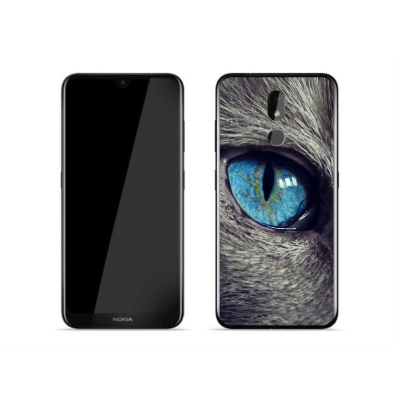 Gelové pouzdro mmCase na mobil Nokia 3.2 - modré kočičí oko