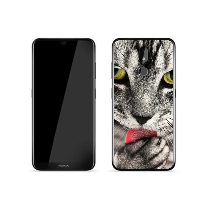 Gelové pouzdro mmCase na mobil Nokia 3.2 - zelené kočičí oči