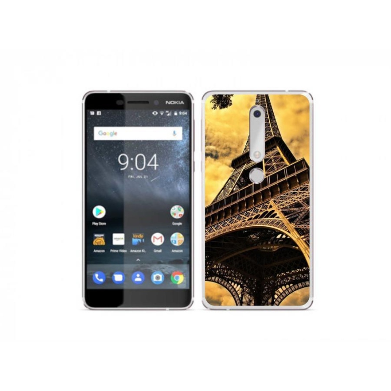 Gelové pouzdro mmCase na mobil Nokia 6.1 - eiffelova věž