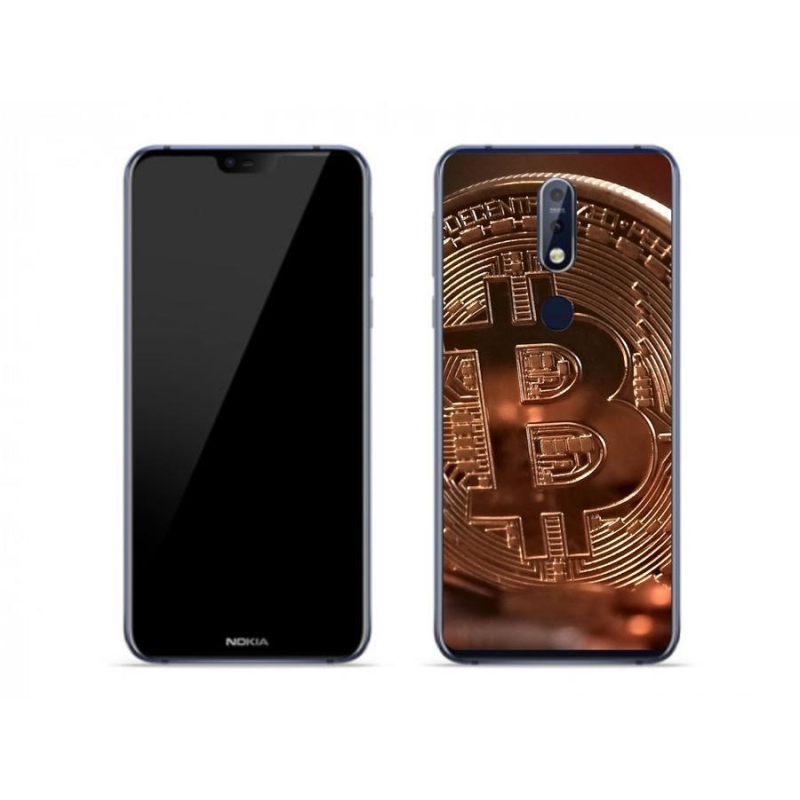 Gelové pouzdro mmCase na mobil Nokia 7.1 - bitcoin