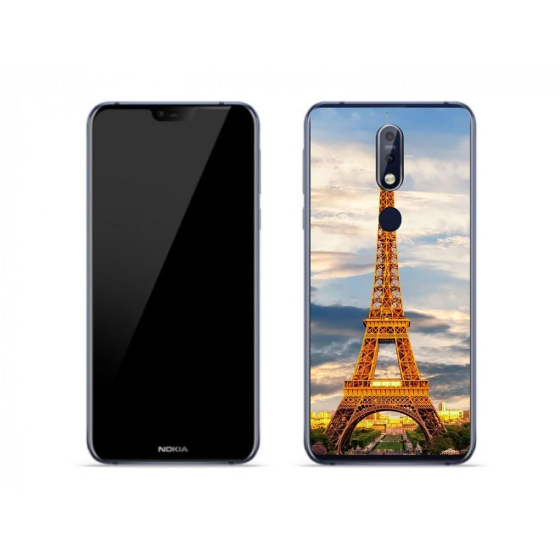 Gelové pouzdro mmCase na mobil Nokia 7.1 - eiffelova věž 3