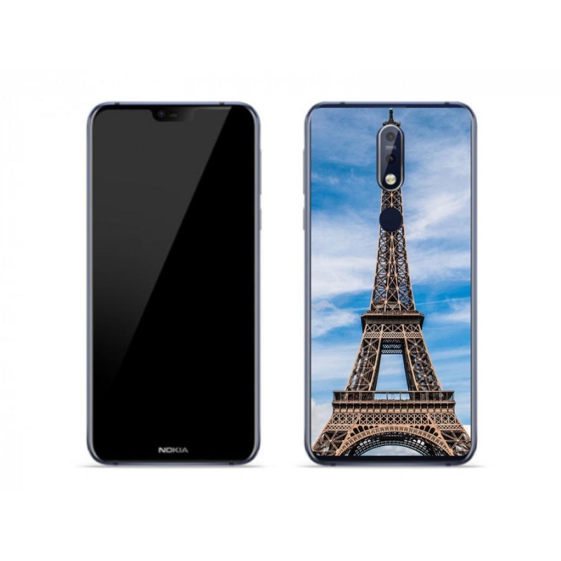 Gelové pouzdro mmCase na mobil Nokia 7.1 - eiffelova věž 4