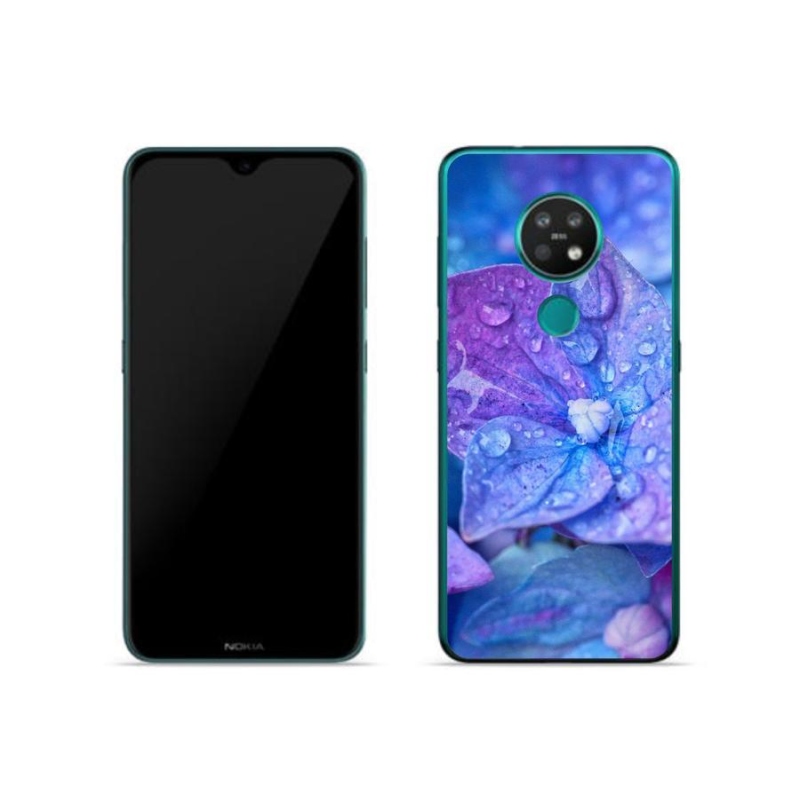 Gelové pouzdro mmCase na mobil Nokia 7.2 - fialový květ